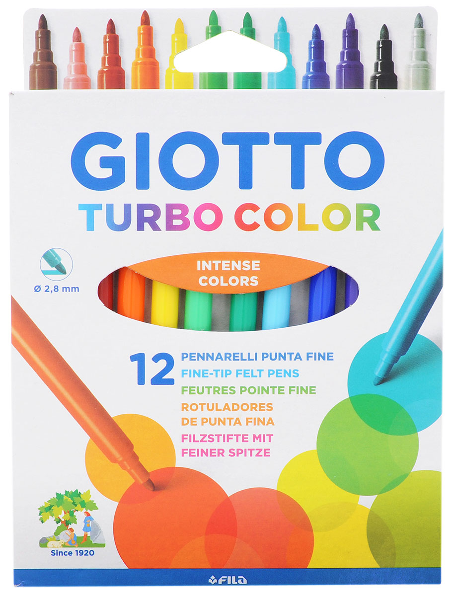 фото Giotto Набор фломастеров Turbo Color 12 цветов