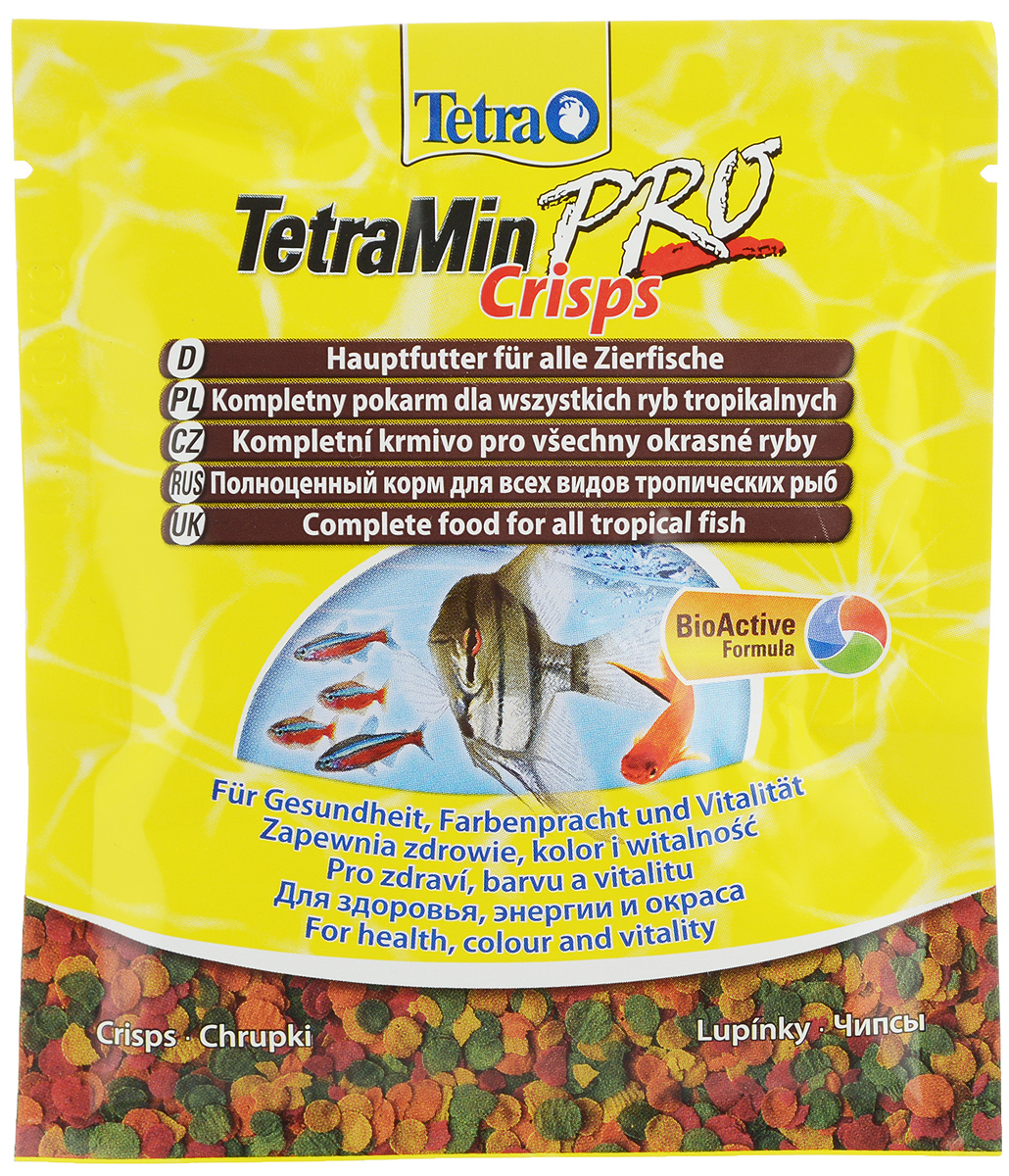 Корм Tetra "TetraMin Pro. Crisps" для всех видов тропических рыб, чипсы ...