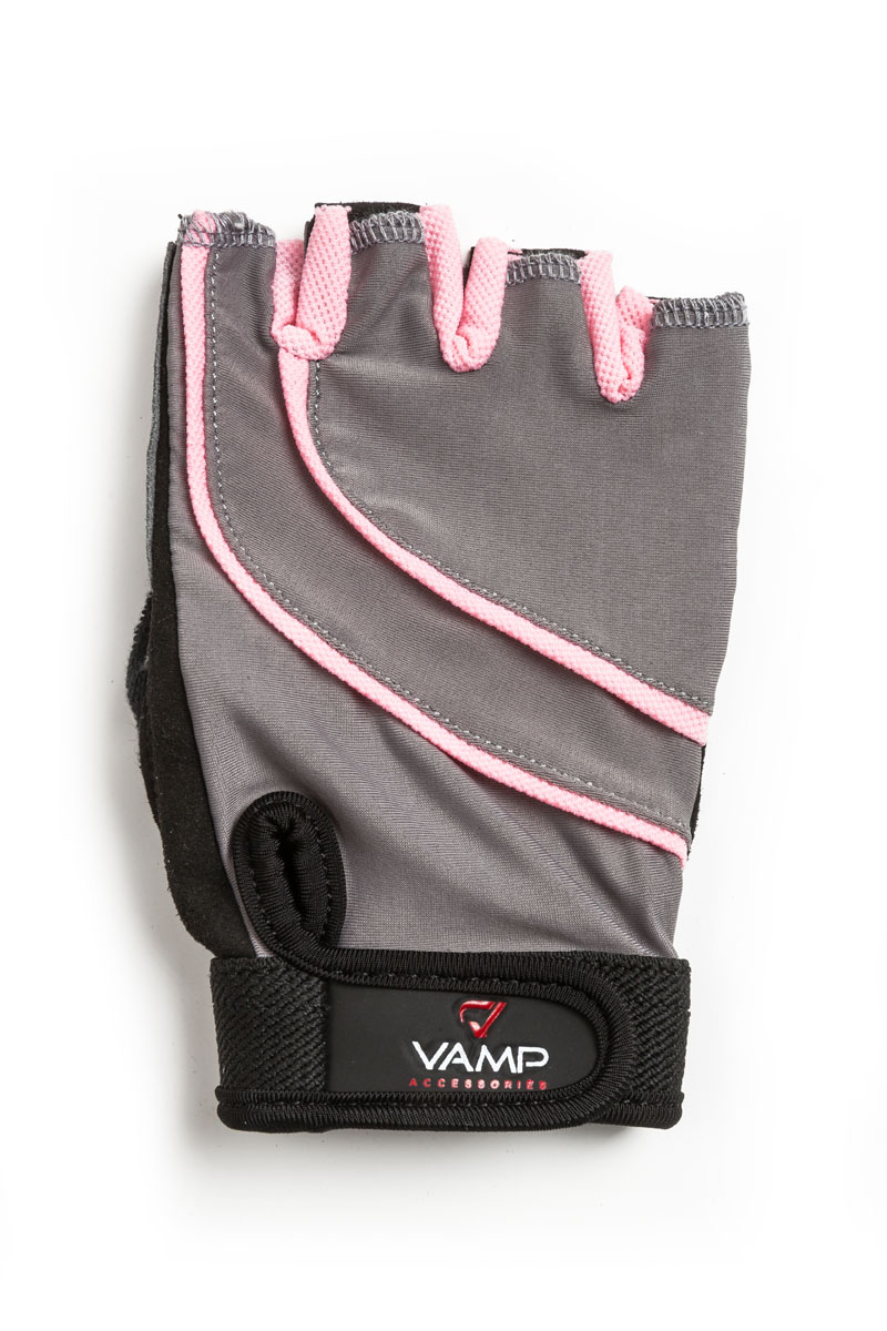 Перчатки для фитнеса женские "Vamp", цвет: серый. RE-706. Размер XL