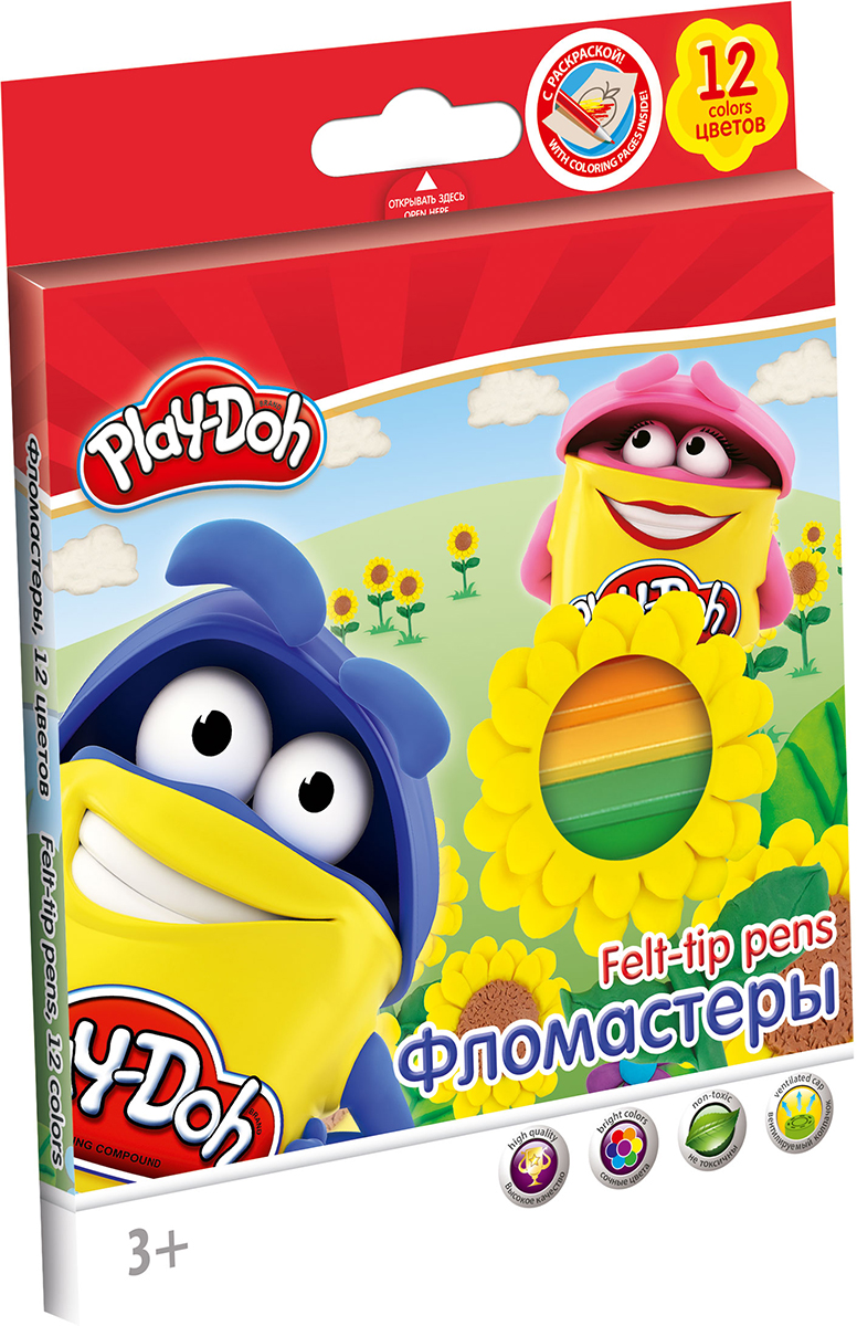 фото Play-Doh Набор фломастеров 12 цветов