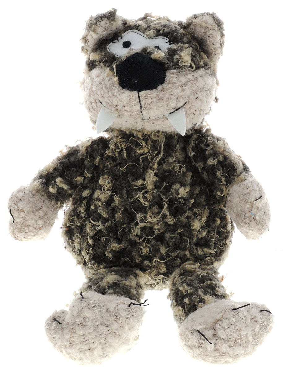 Magic Bear Toys Мягкая игрушка Кот Флойд цвет темно-серый бежевый 25 см