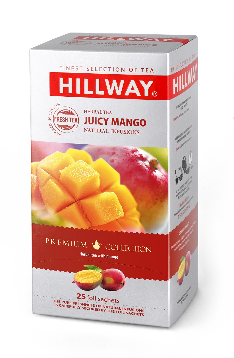 Hillway Juicy Mango чай с манго в сашетах, 25 шт
