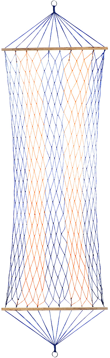 фото Гамак Wildman "Сетка", на кольцах, цвет: синий, 80 х 200 см