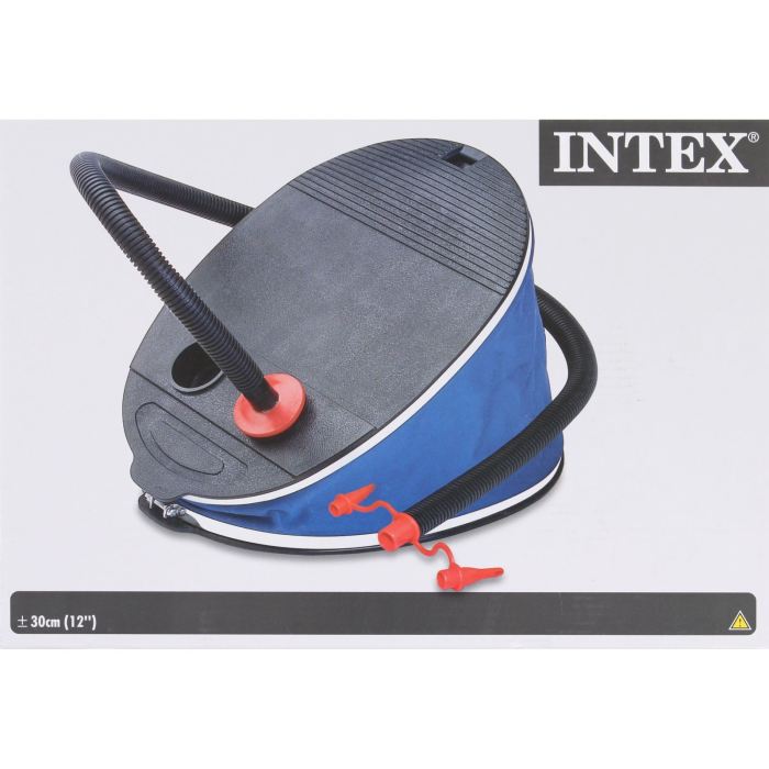 фото Насос ножной "Intex", с насадками, цвет: синий. 68610