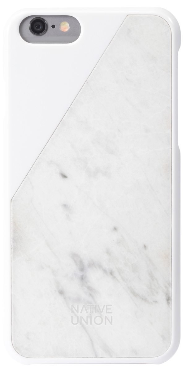 Native Union CLIC Marble мраморный чехол для iPhone 6/6s, White