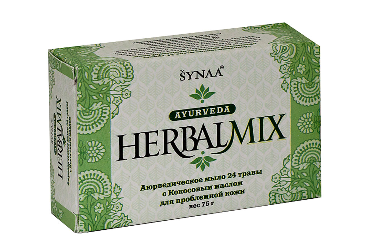 фото Herbalmix мыло твердое 24 травы с Кокосовым маслом, 75 г