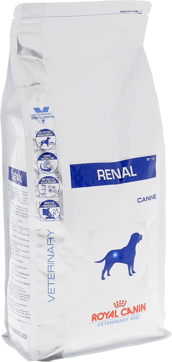 фото Корм сухой диетический Royal Canin "Renal RF14" для собак при хронической почечной недостаточности, 2 кг