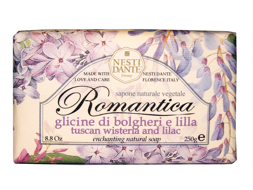 фото Мыло Nesti Dante "Romantica. Тосканская глициния и сирень", 250 г