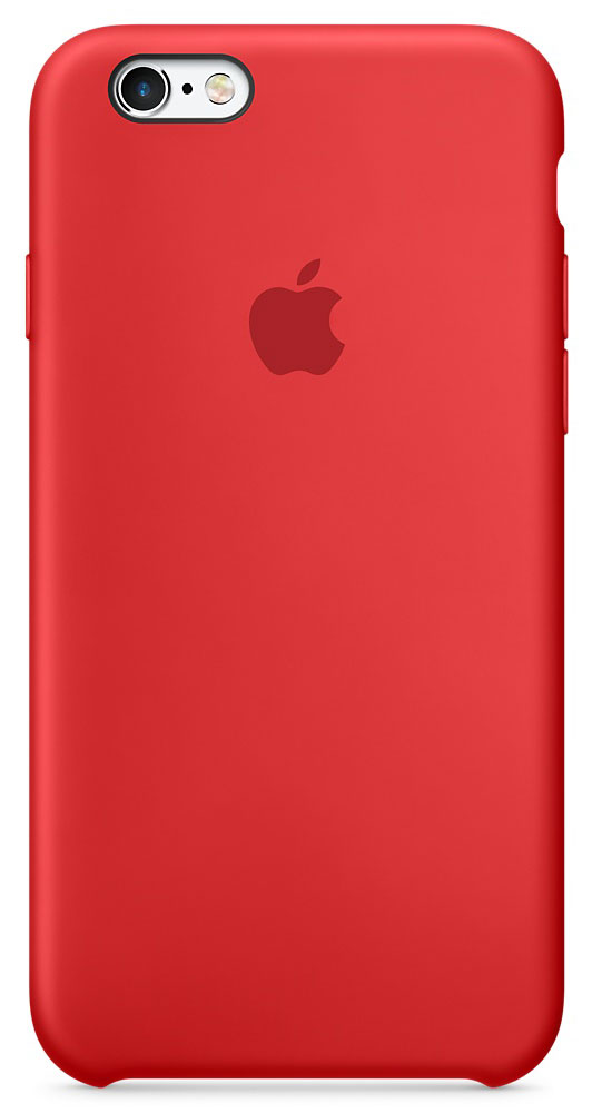 фото Apple Silicone Case чехол для iPhone 6/6s, Red