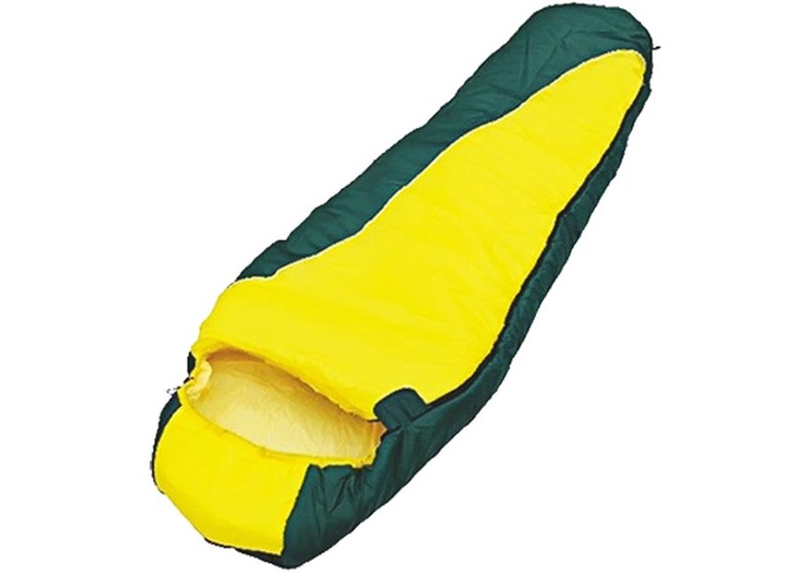 фото Спальный мешок Чайка "SOLO 250", правосторонняя молния, цвет: желтый, зеленый