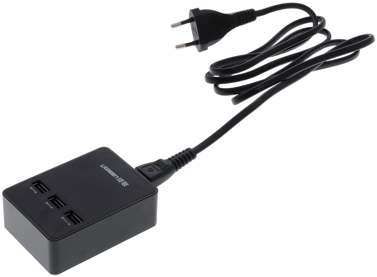 Ugreen UG-20385, Black зарядная станция USB ugreen ug 30184 black кабель переходник usb 0 5 м page 3