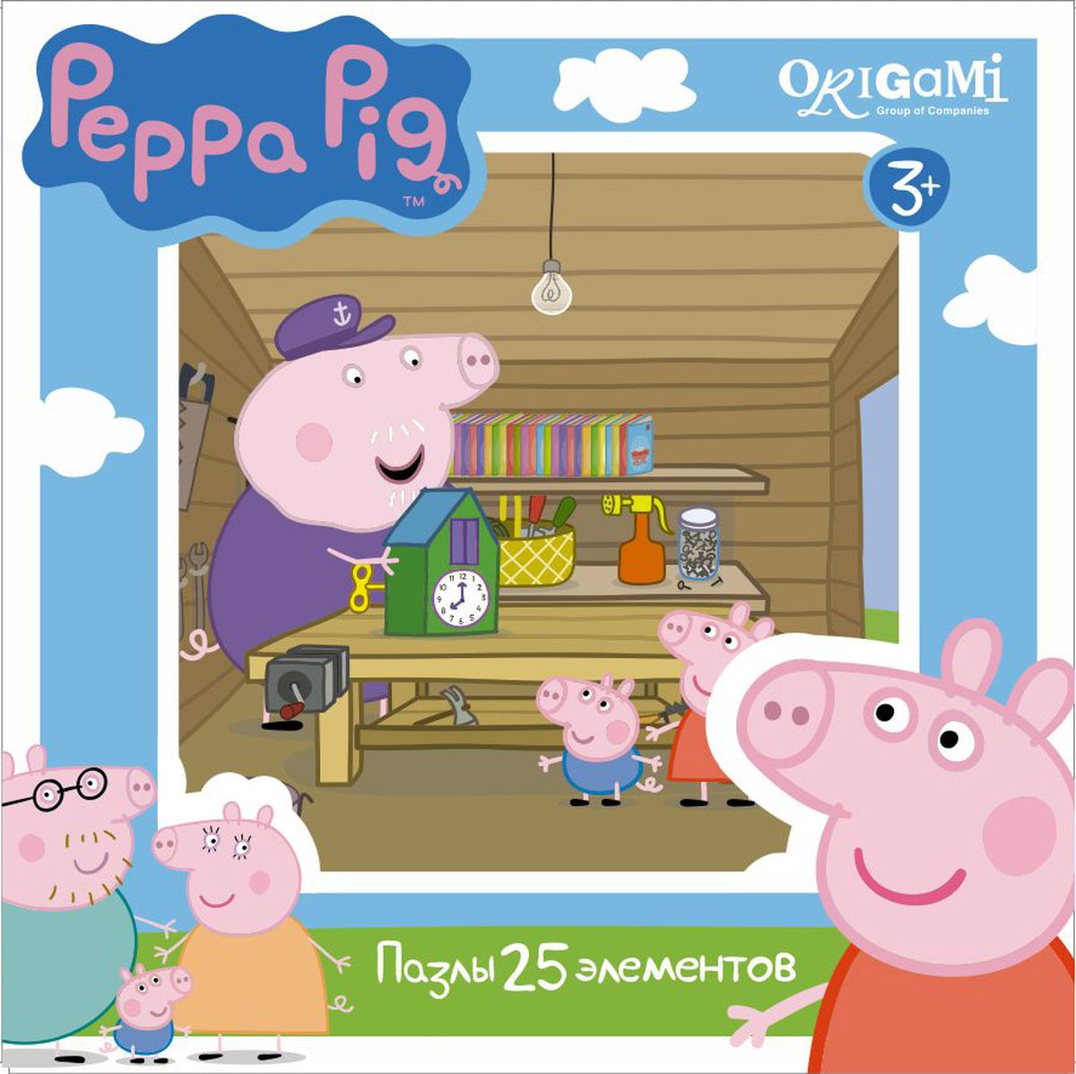 Оригами Пазл для малышей Peppa Pig 01580