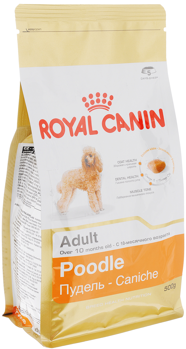 фото Корм сухой Royal Canin "Poodle Adult", для собак породы пудель в возрасте старше 10 месяцев, 500 г