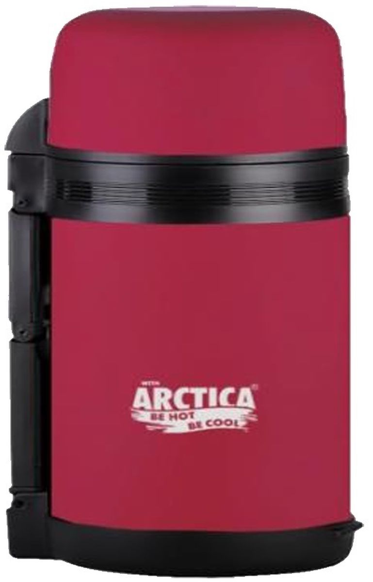 фото Термос "Арктика", с чашкой, цвет: красный, 0,8 л. 203-800