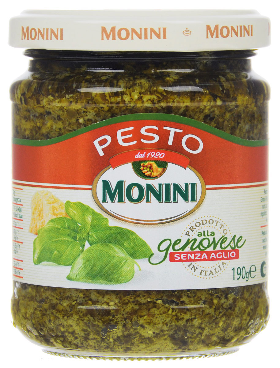 Соус песто Monini Pesto alla Genovese Дженовезе без чеснока, 190г