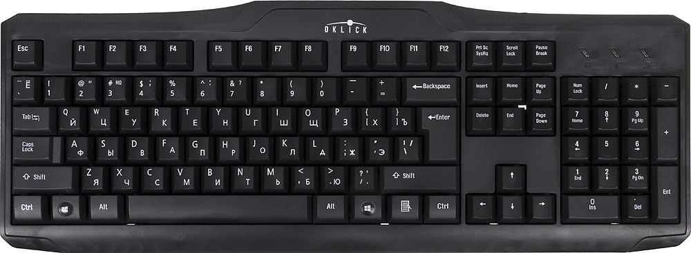 Клавиатура Oklick 170M (PS/2), Black