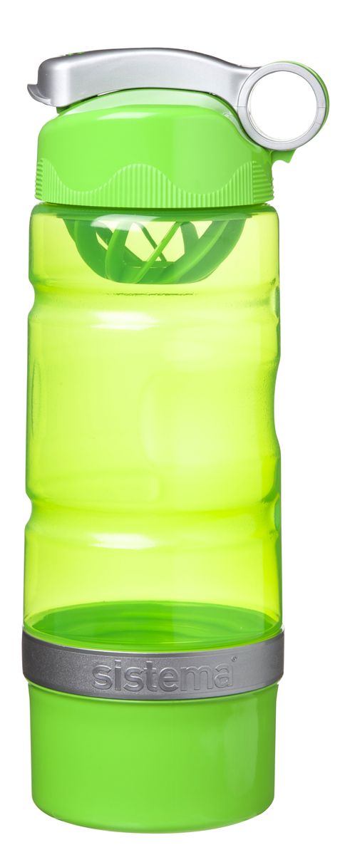 фото Бутылка для воды "Sistema", спортивная, цвет: салатовый, 615 мл