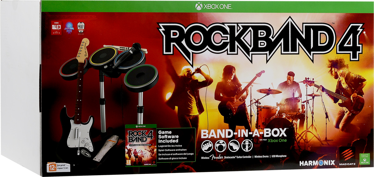 Характеристики Игра Mad Catz Rock Band 4 Band In A Box Bundle Xbox One Английская версия