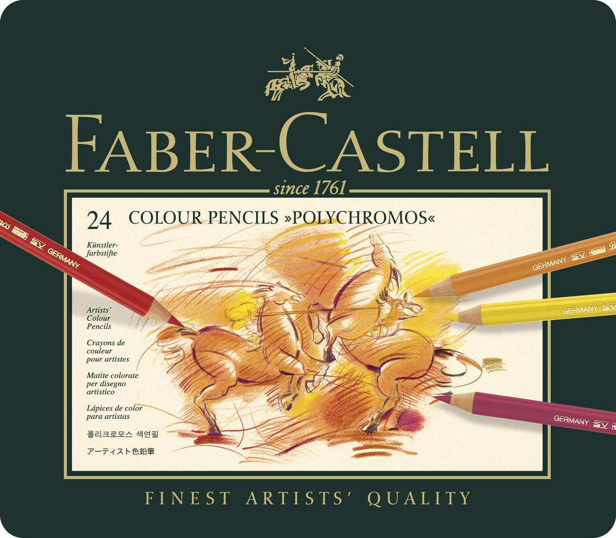 Faber-Castell Цветные карандаши Polychromos 24 цвета