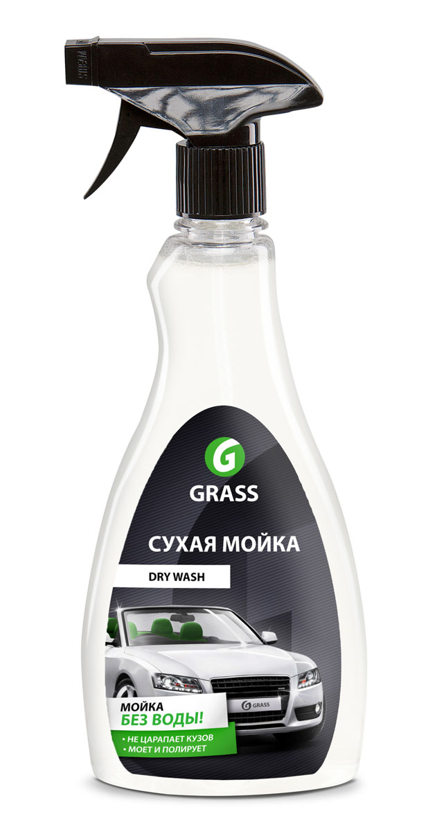 Средство для мойки автомобиля без воды Grass "Dry Wash", 500 мл