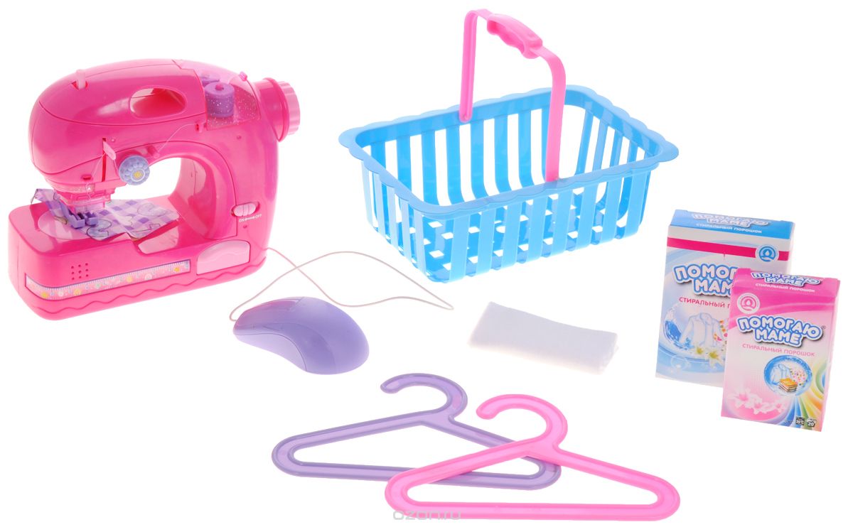 ABtoys Игровой набор Швейная машинка цвет розовый