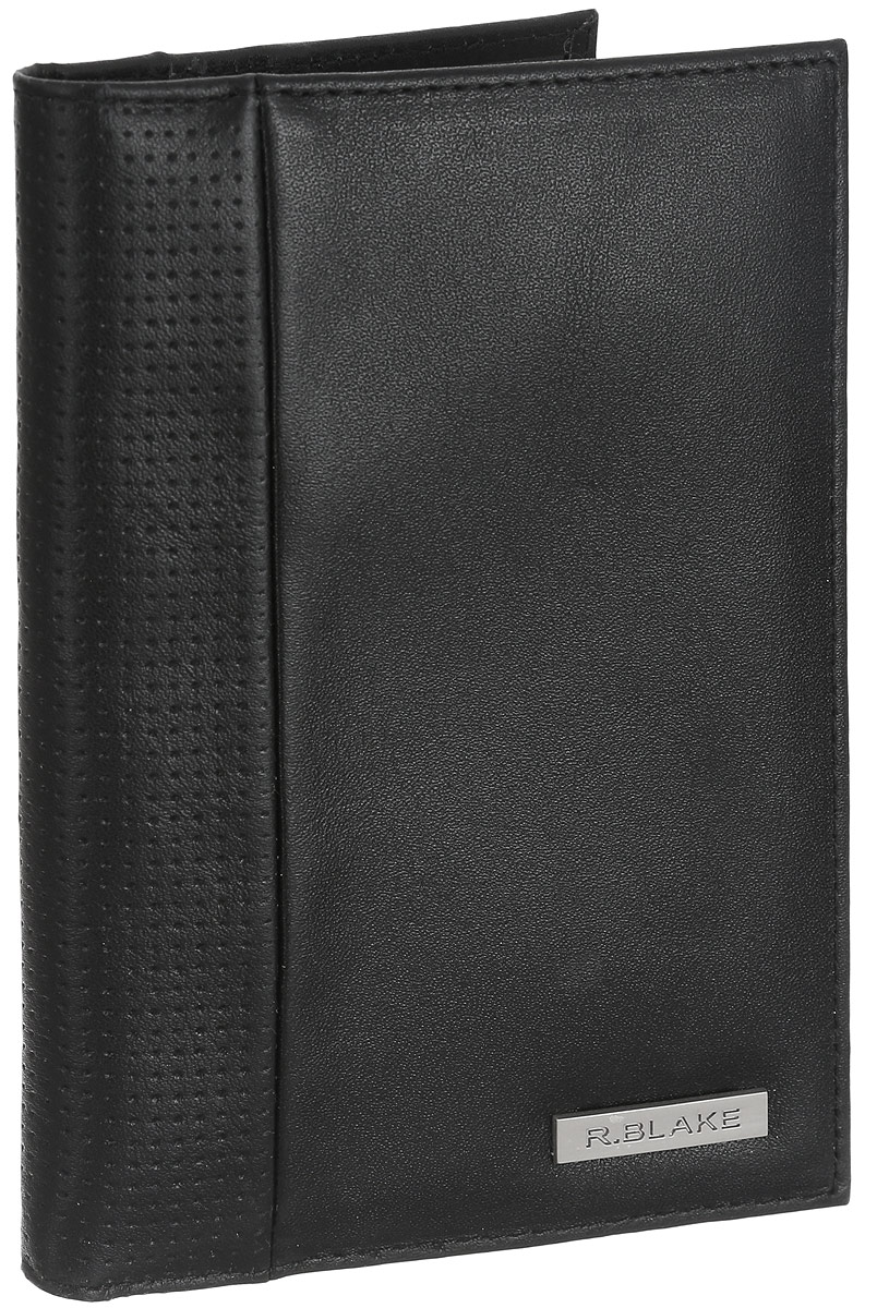 фото Обложка для паспорта мужская R.Blake "Cover Sport", цвет: черный. GCVR00-000000-C1401O-K101