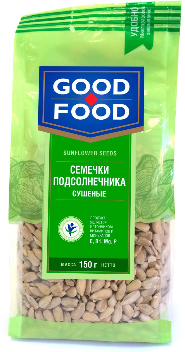 Good Food семечки подсолнечника сушеные, 150 г good food семечки подсолнечника жареные 150 г