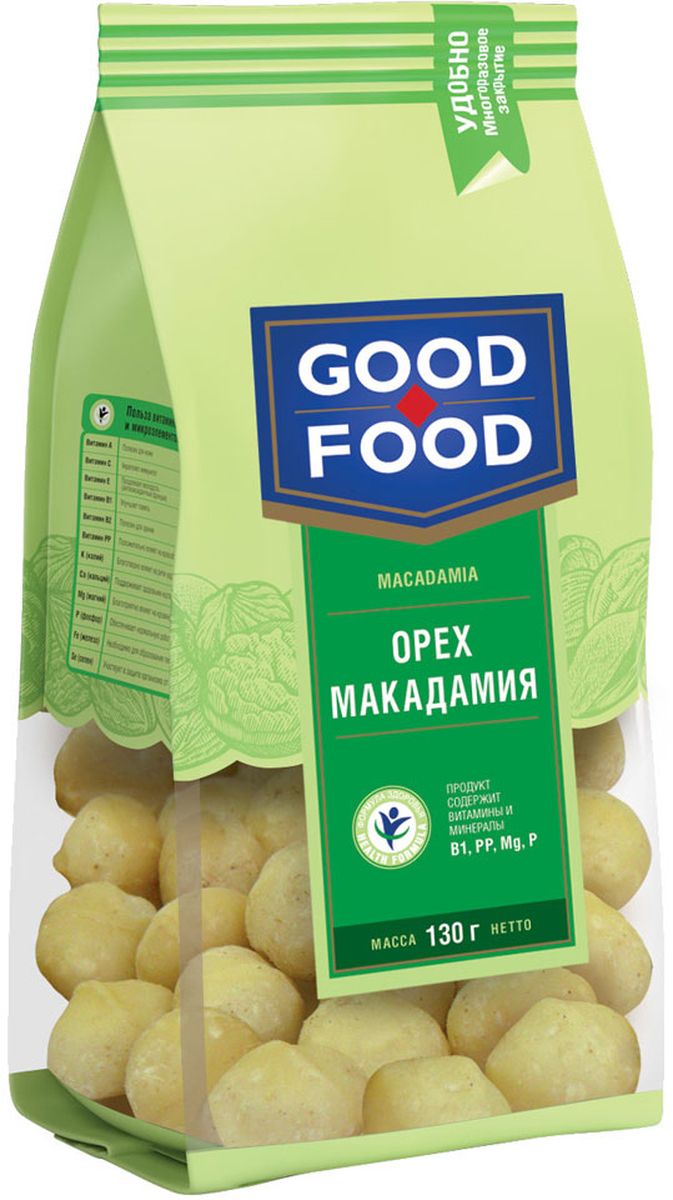 Good Food орех макадамия, 130 г