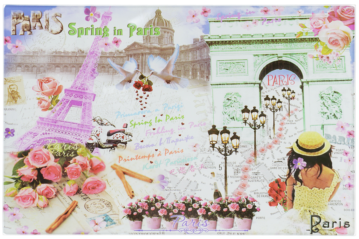 фото Доска разделочная Gift'n'Home "Весна в Париже", 30 х 20 см
