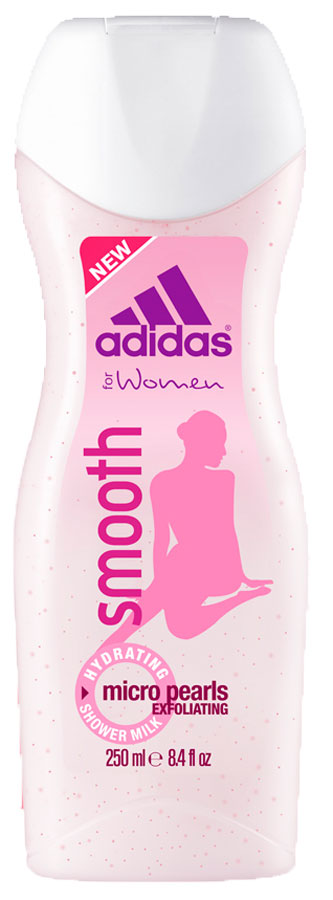 фото Adidas Увлажняющее молочко для душа "Smooth", женское, 250 мл