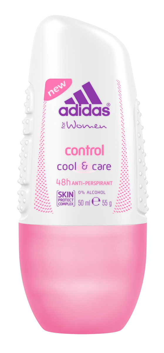 фото Adidas Дезодорант-антиперспирант ролик "Cool&Care Control Anti-Perspirant Roll-On", женский, 50 мл