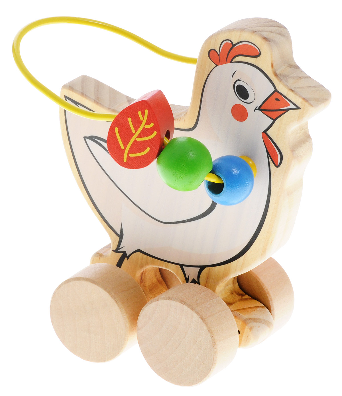 фото Мир деревянных игрушек Лабиринт-каталка Курица