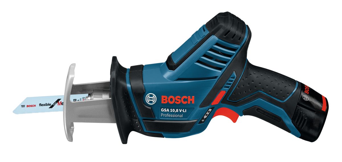 фото Пила сабельная Bosch "GSA 10,8 V-Li L-Boxx", 2 аккумулятора