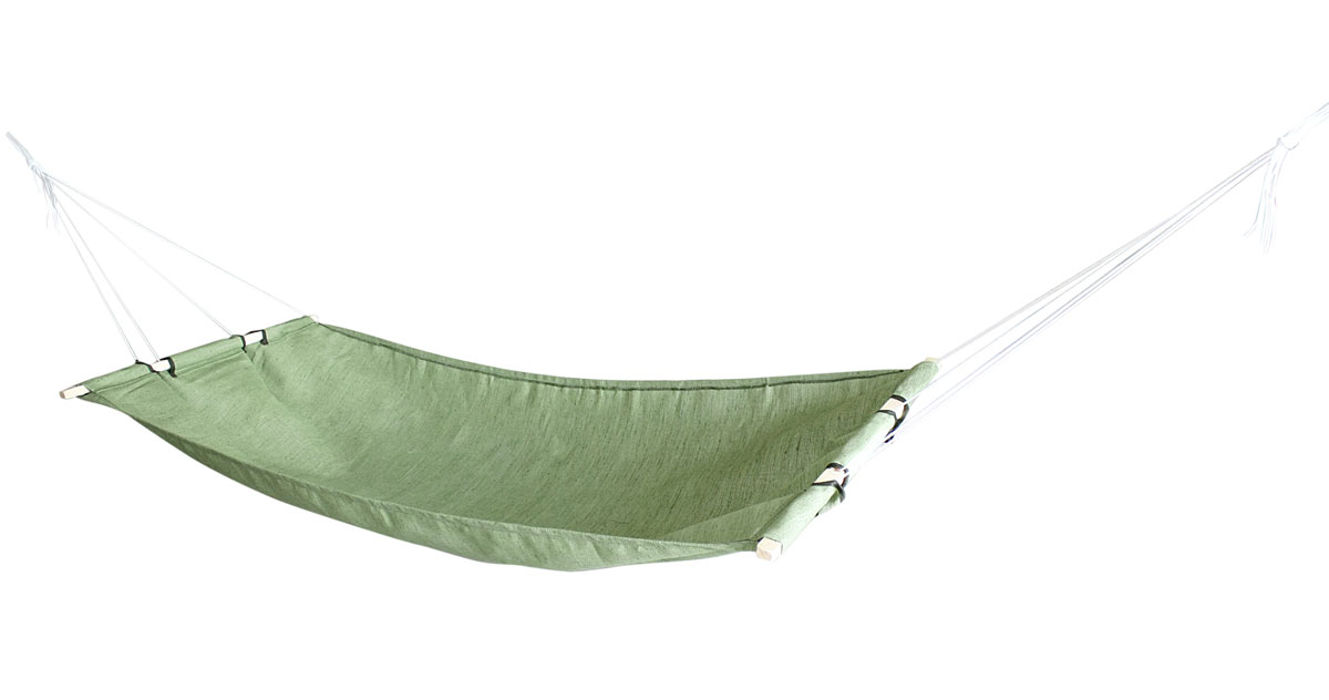фото Гамак брезентовый "Eva", цвет: зеленый, 85 х 180 см