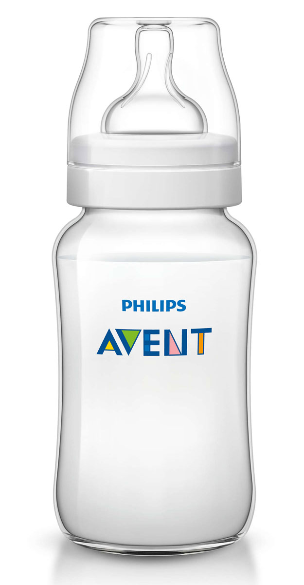 фото Philips Avent Бутылочка 330 мл, 1 шт. Соска с переменным потоком для детей от 3 месяцев SCF566/17