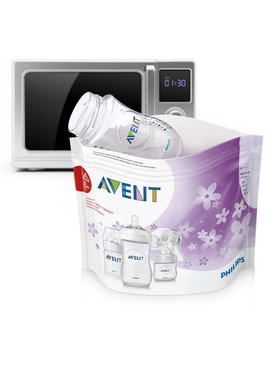 фото Philips Avent Пакеты для стерилизации в микроволновой печи, 5 шт SCF297/05