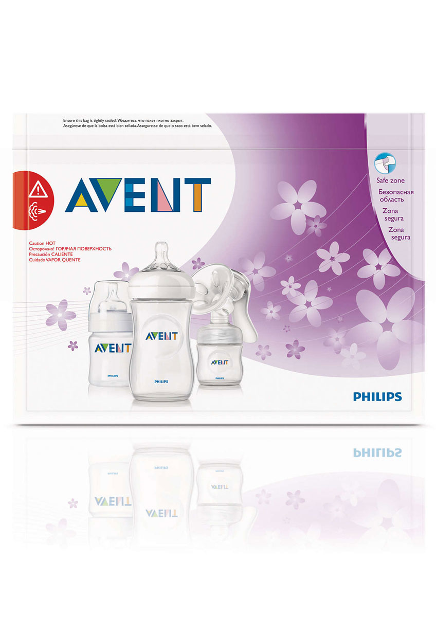 фото Philips Avent Пакеты для стерилизации в микроволновой печи, 5 шт SCF297/05