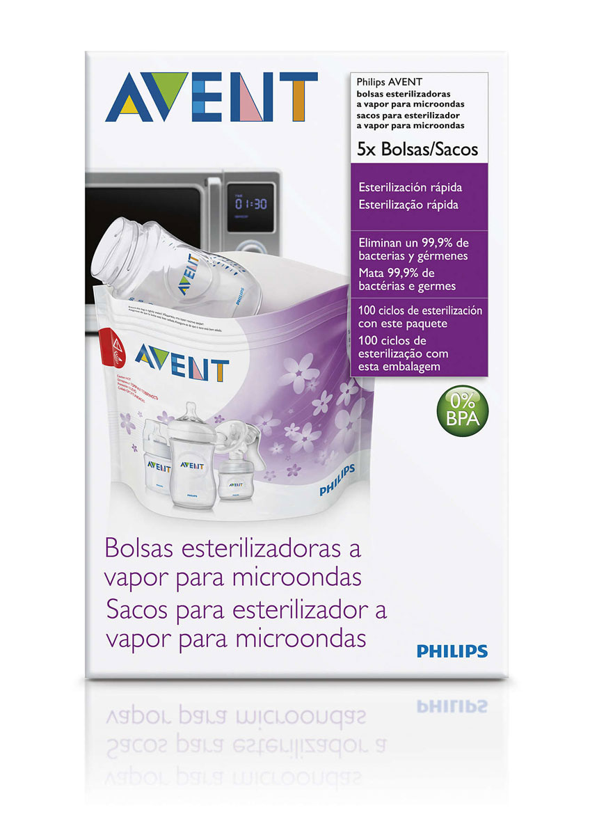 фото Philips Avent Пакеты для стерилизации в микроволновой печи, 5 шт SCF297/05