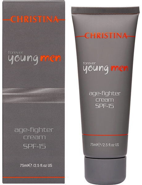 Christina Крем против старения для мужчин Forever Young Age Fighter Cream SPF15 75 мл Christina Крем против старения для мужчин Forever Young Age Fighter Cream SPF15 75 мл