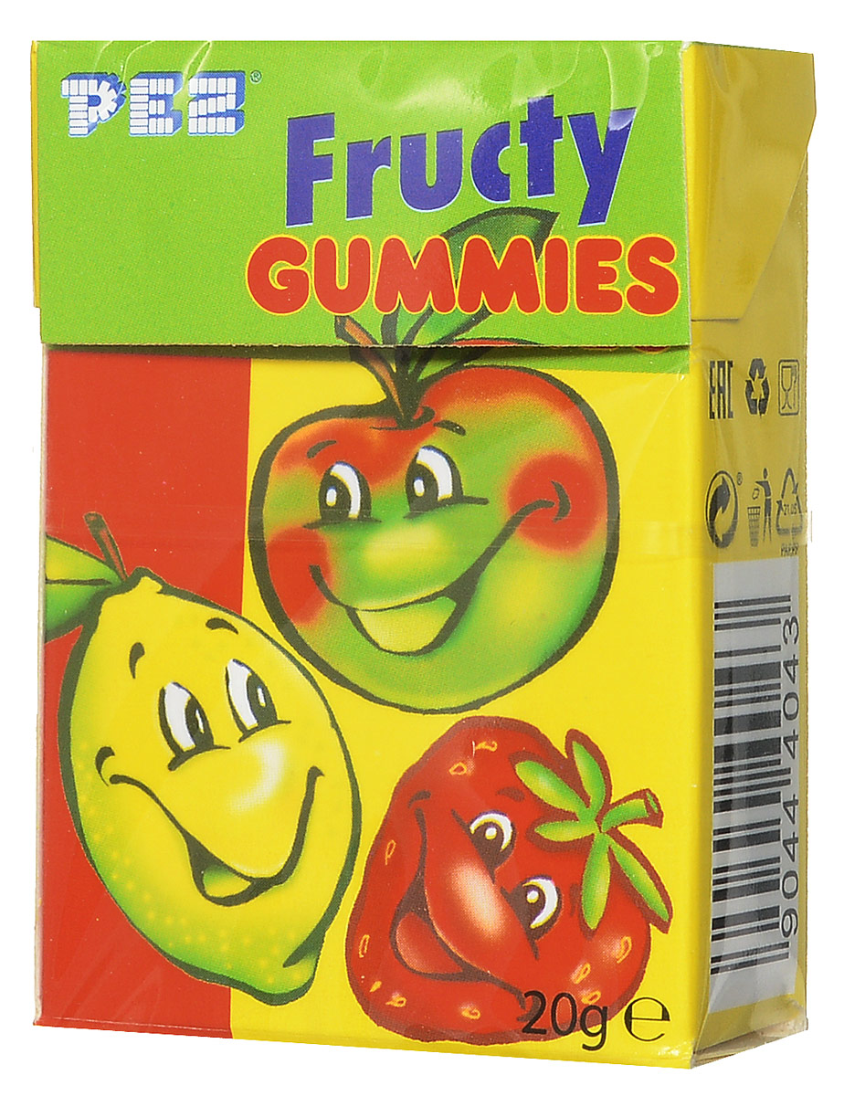 фото PEZ Fructy Gummies мармелад жевательный, 20 г