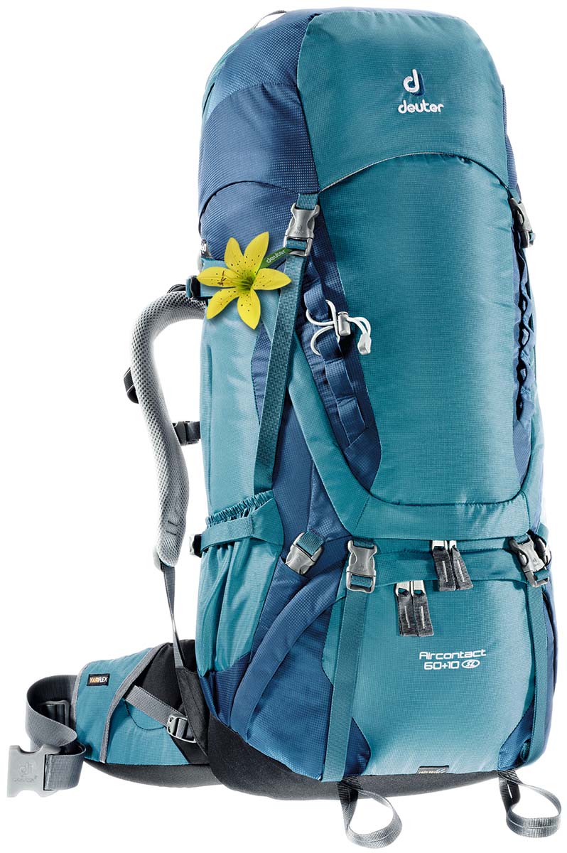 фото Рюкзак Deuter "Aircontact 60+10 SL", цвет: серо-голубой, 70 л