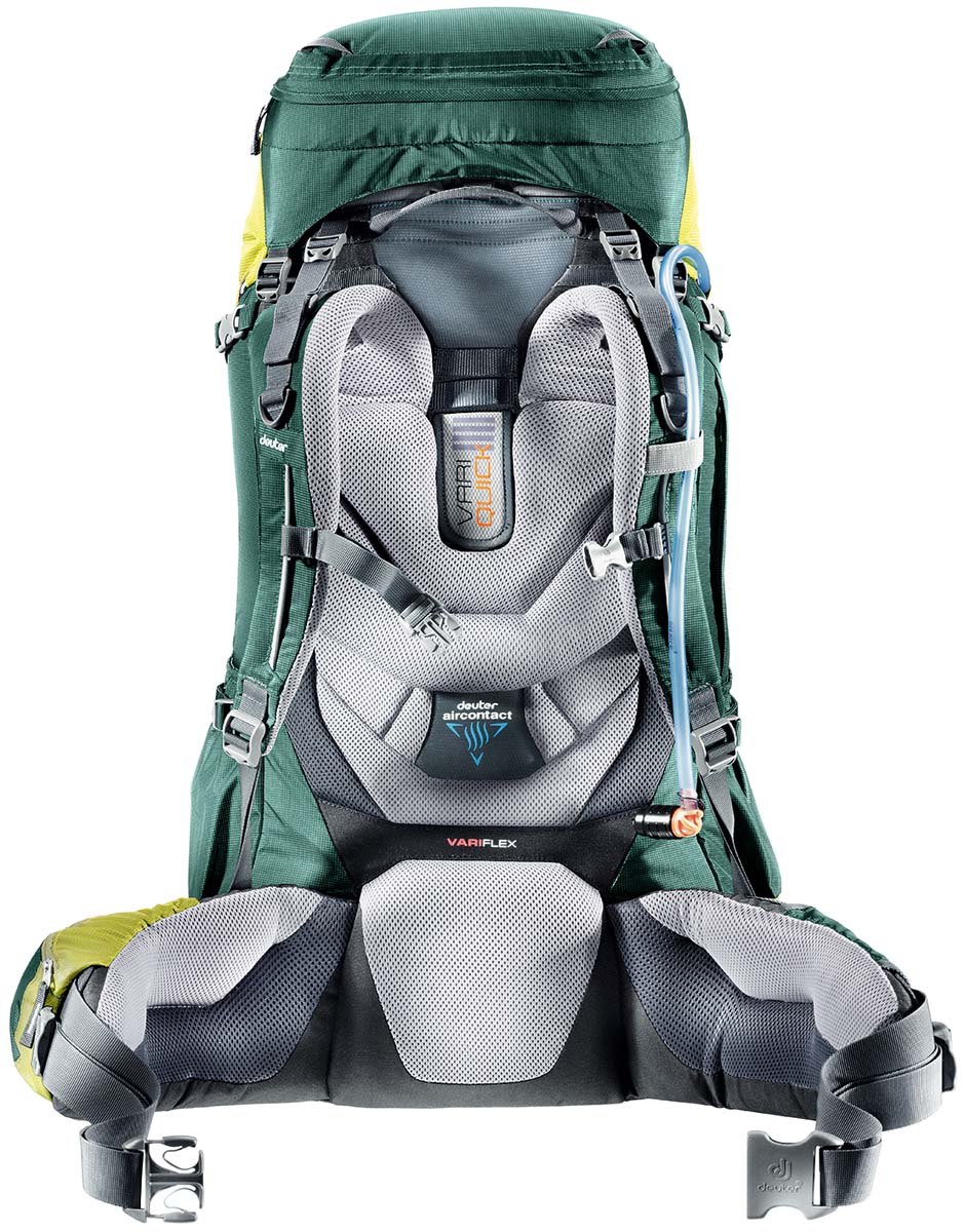 фото Рюкзак Deuter "Aircontact 65+10", цвет: зеленый, темно-зеленый, 75 л