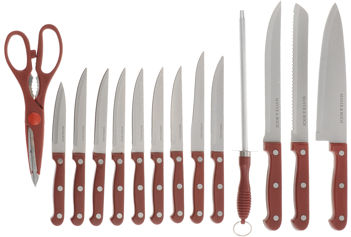 фото Набор ножей "Mayer & Boch", 15 предметов. 24253