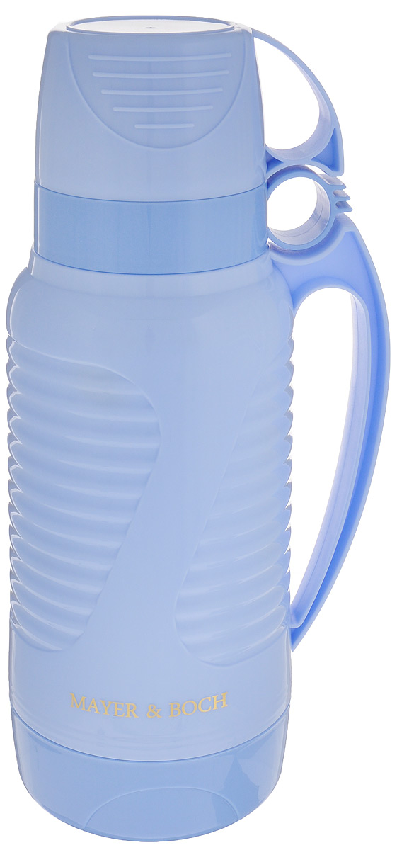 фото Термос "Mayer & Boch", с 2 чашами, цвет: голубой, 1,8 л