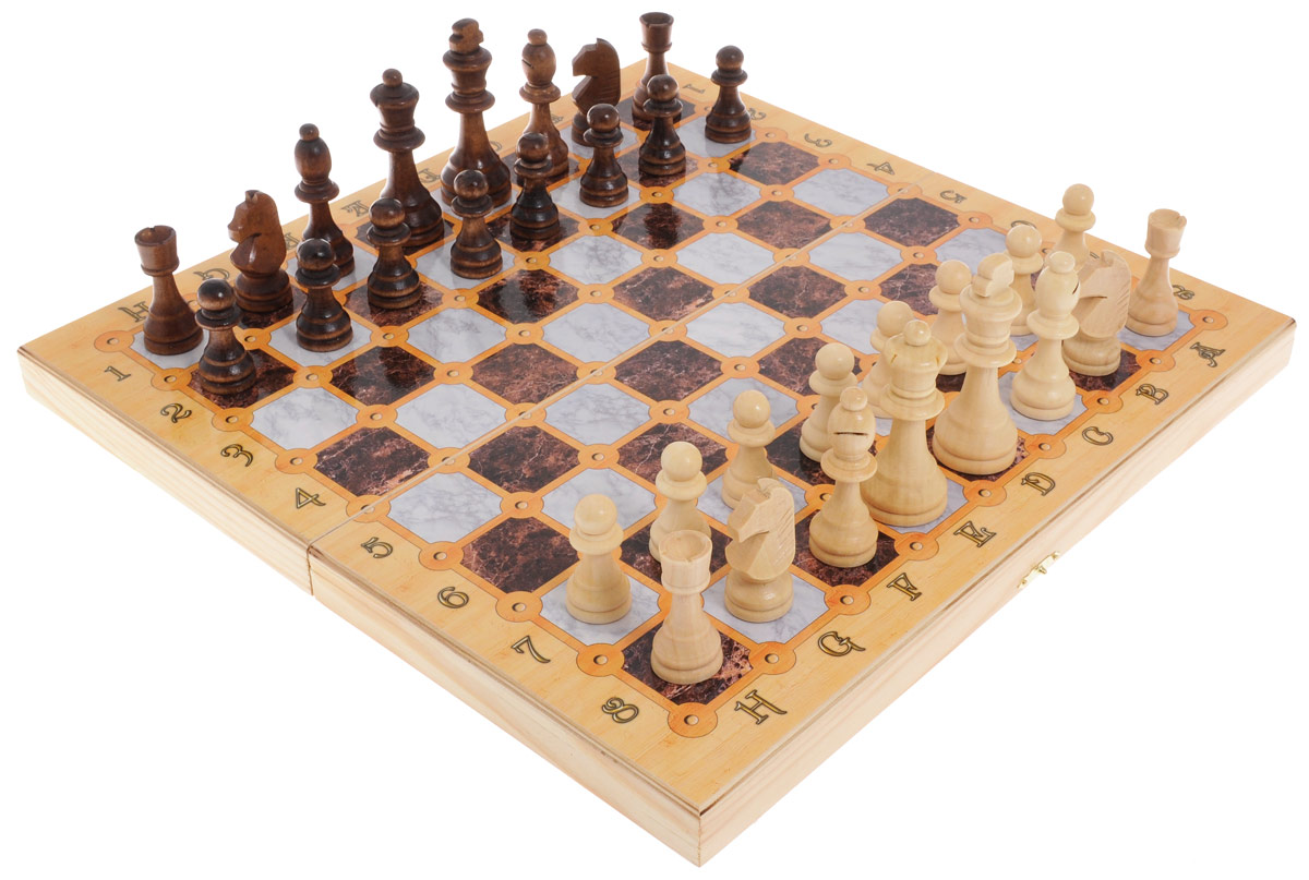 фото Игровой набор 3в1 Perfecto "Мраморный": нарды, шахматы, шашки Перфекто / perfecto