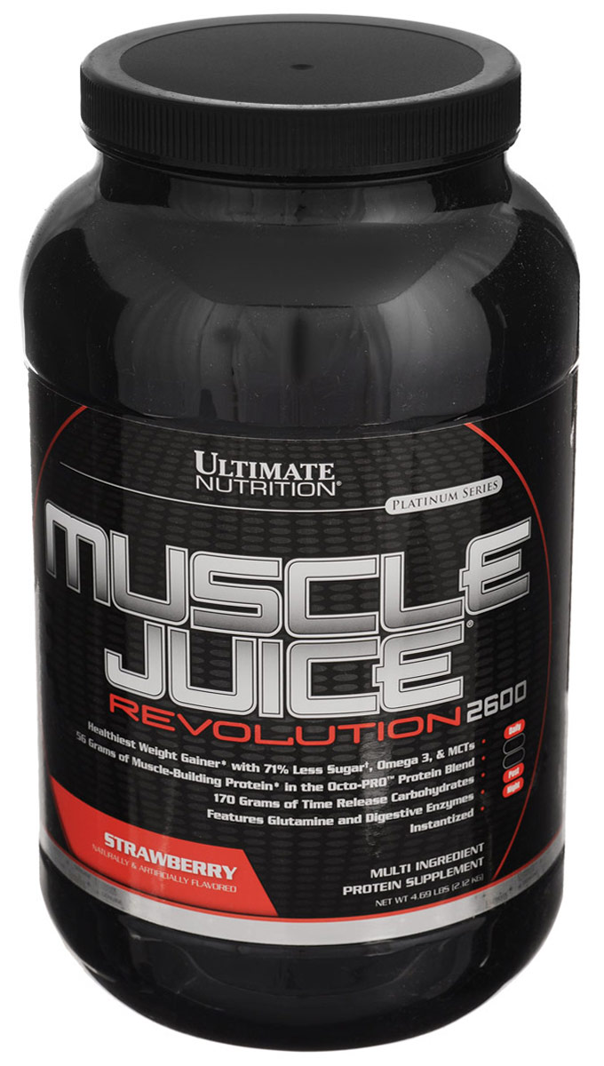 Гейнер Ultimate Nutrition "Muscle Juice Revolution", клубника, 2,12 кг ...
