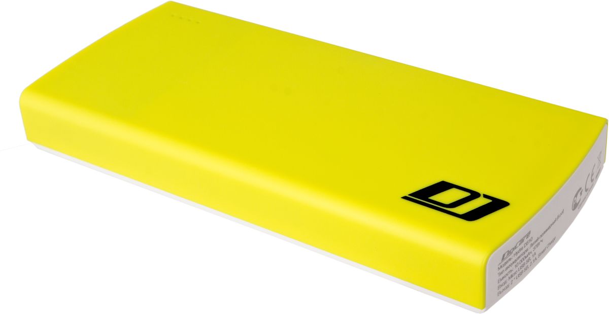 фото DigiCare Hydra DS10, Yellow White внешний аккумулятор (10000 мАч)