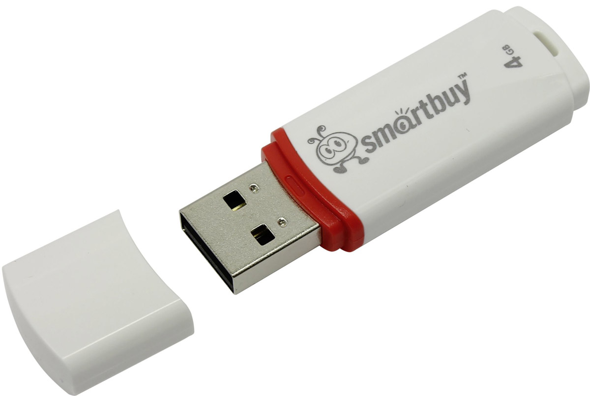 фото SmartBuy Crown 4GB, White USB-накопитель