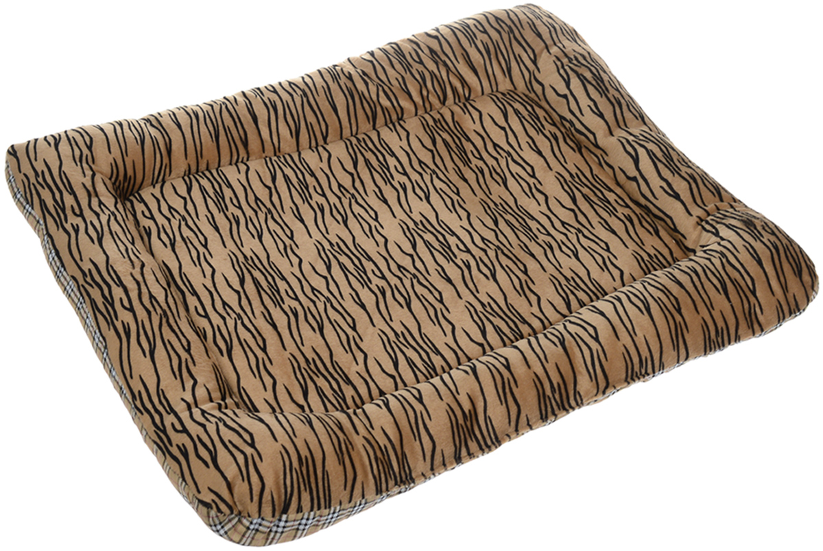 фото Матрас для животных Каскад "Тигр. №1", цвет: коричневый, черный, белый, 48 х 31 см