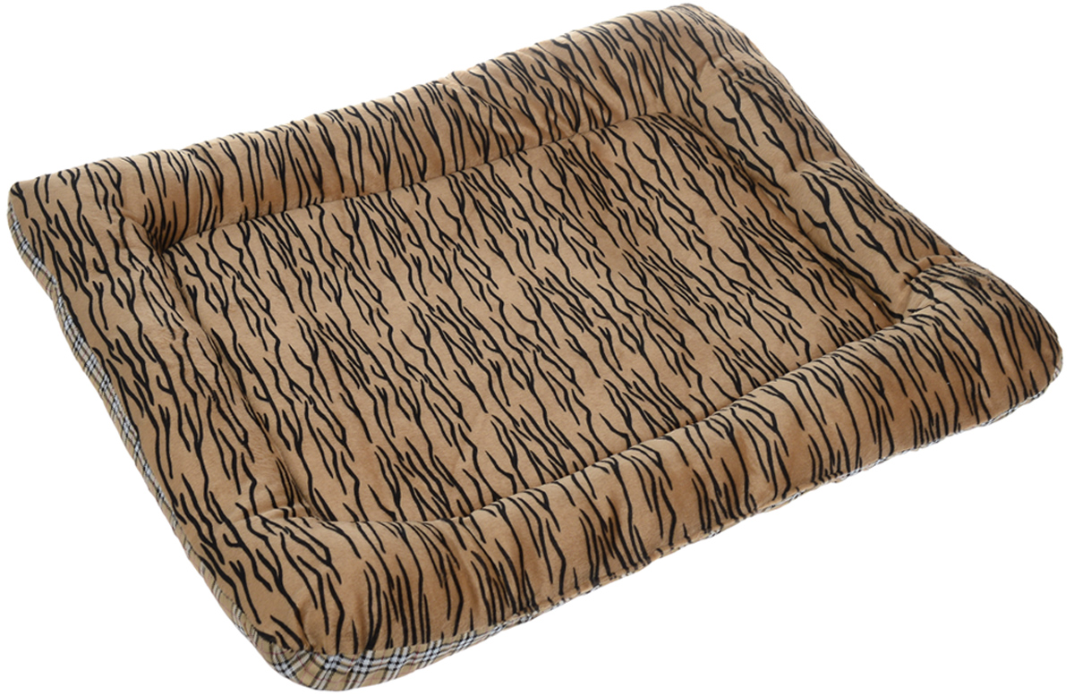 фото Матрас для животных Каскад "Тигр. №2", цвет: коричневый, черный, белый, 56 х 39 см